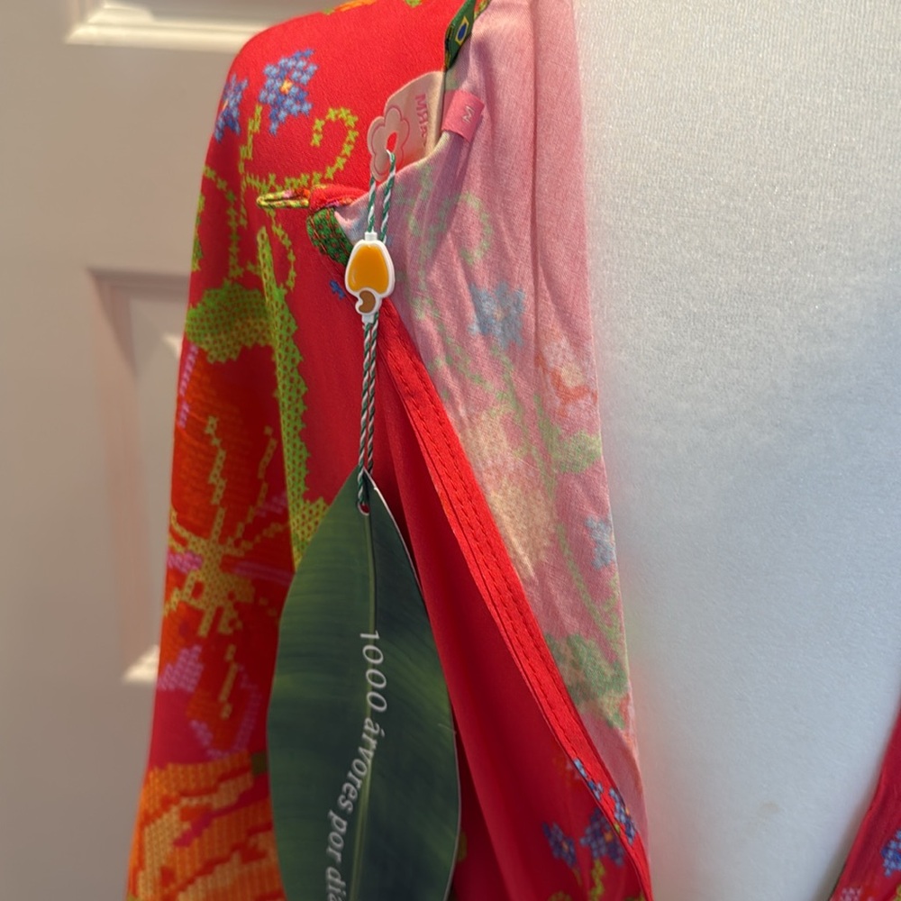FARM Rio Vibrant Floral Dress in Red and Yellow - Picture 11 of 12